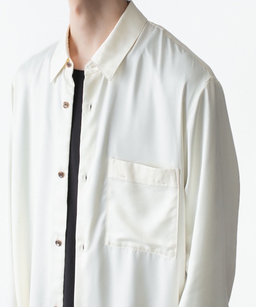 ATTACHMENT(アタッチメント)の「CU/PE フィブリルサテン L/S SHIRT / CU/PE FIBRIL SATIN L/S SHIRT(シャツ/ブラウス・メンズ・オフホワイト/ブラック/ライトブラウン・2/1/3/4)」の17枚目の写真