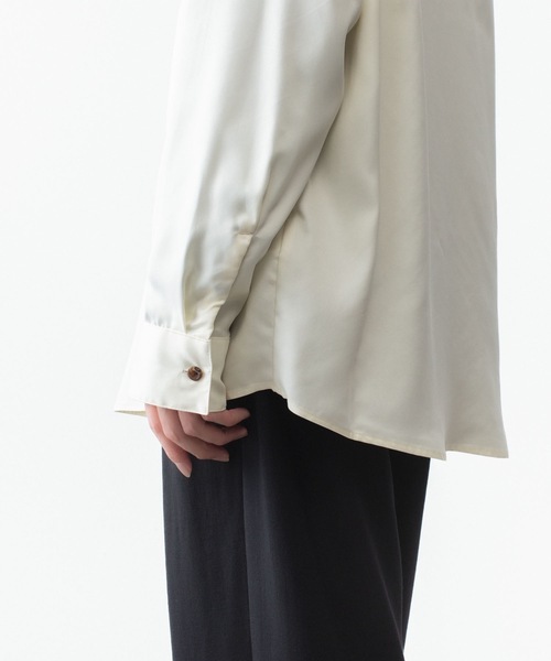 ATTACHMENT(アタッチメント)の「CU/PE フィブリルサテン L/S SHIRT / CU/PE FIBRIL SATIN L/S SHIRT(シャツ/ブラウス・メンズ・オフホワイト/ブラック/ライトブラウン・2/1/3/4)」の18枚目の写真