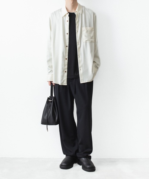 ATTACHMENT(アタッチメント)の「CU/PE フィブリルサテン L/S SHIRT / CU/PE FIBRIL SATIN L/S SHIRT(シャツ/ブラウス・メンズ・オフホワイト/ブラック/ライトブラウン・2/1/3/4)」の19枚目の写真