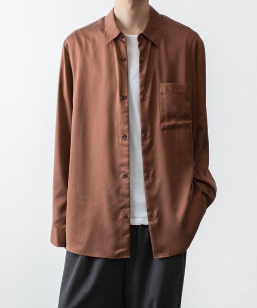 ATTACHMENT(アタッチメント)の「CU/PE フィブリルサテン L/S SHIRT / CU/PE FIBRIL SATIN L/S SHIRT(シャツ/ブラウス・メンズ・オフホワイト/ブラック/ライトブラウン・2/1/3/4)」の22枚目の写真