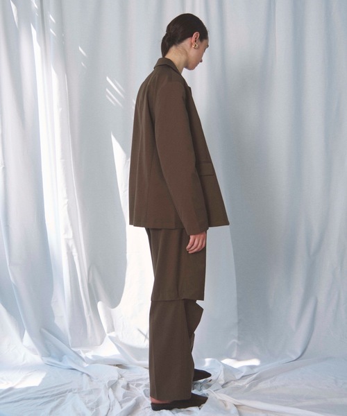 CIEL'AIR（シエルエアー）の「3WAY CUTOUT TROUSERS(ｽﾘｰｳｪｲｶｯﾄｱｳﾄﾄﾗｳｻﾞｰ)（その他パンツ・レディース・ブラウン/グレー・MEDIUM）」の10枚目の写真