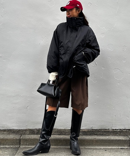 CIEL'AIR（シエルエアー）の「3WAY CUTOUT TROUSERS(ｽﾘｰｳｪｲｶｯﾄｱｳﾄﾄﾗｳｻﾞｰ)（その他パンツ・レディース・ブラウン/グレー・MEDIUM）」の22枚目の写真