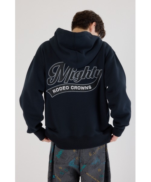 RODEO CROWNS WIDE BOWL(ロデオクラウンズワイドボウル)の「MIGHTY ZIPパーカー(パーカー・メンズ・杢グレー/ブラック/ダークグリーン・MEDIUM/LARGE)」の5枚目の写真