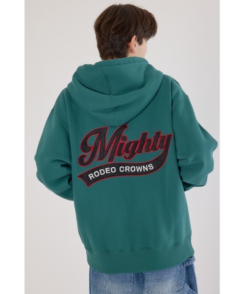RODEO CROWNS WIDE BOWL(ロデオクラウンズワイドボウル)の「MIGHTY ZIPパーカー(パーカー・メンズ・杢グレー/ブラック/ダークグリーン・MEDIUM/LARGE)」の14枚目の写真