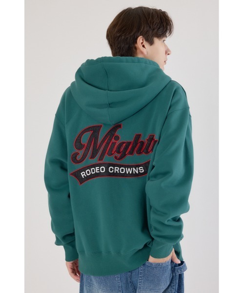 RODEO CROWNS WIDE BOWL(ロデオクラウンズワイドボウル)の「MIGHTY ZIPパーカー(パーカー・メンズ・杢グレー/ブラック/ダークグリーン・MEDIUM/LARGE)」の15枚目の写真