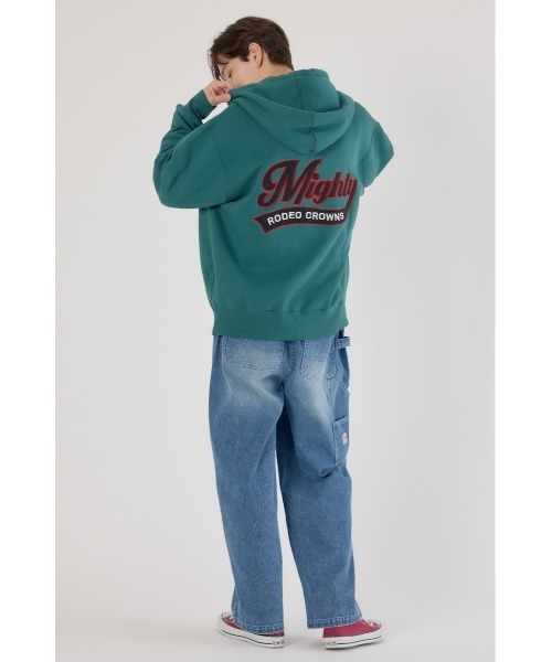 RODEO CROWNS WIDE BOWL(ロデオクラウンズワイドボウル)の「MIGHTY ZIPパーカー(パーカー・メンズ・杢グレー/ブラック/ダークグリーン・MEDIUM/LARGE)」の17枚目の写真
