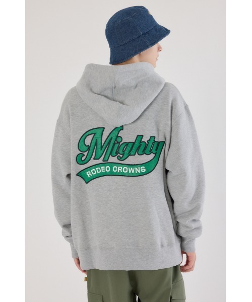 RODEO CROWNS WIDE BOWL(ロデオクラウンズワイドボウル)の「MIGHTY ZIPパーカー(パーカー・メンズ・杢グレー/ブラック/ダークグリーン・MEDIUM/LARGE)」の20枚目の写真