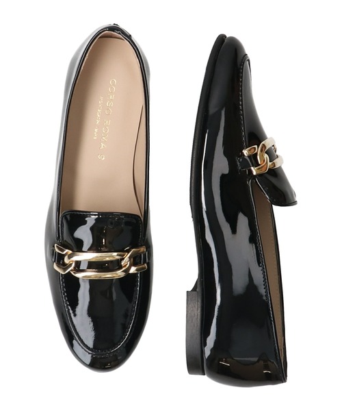 CORSO ROMA,9(コルソローマ)の「【CORSO ROMA 9】ラウンドトウチェーンビットローファー(W1623W)(ローファー・レディース・ブラック系その他/グレイッシュベージュ/ブラック・37/39/36/35/38)」の12枚目の写真