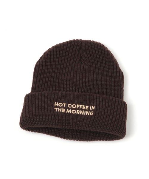 BAYFLOW（ベイフロー）の「フロント刺繍ニットワッチ（ニットキャップ/ビーニー・レディース・ブラック/ベージュ/ブラウン・FREE）」の14枚目の写真