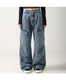 AVANDRESS（アバンドレス ）の「Side Big Cargo Pants BLUE（デニムパンツ）」
