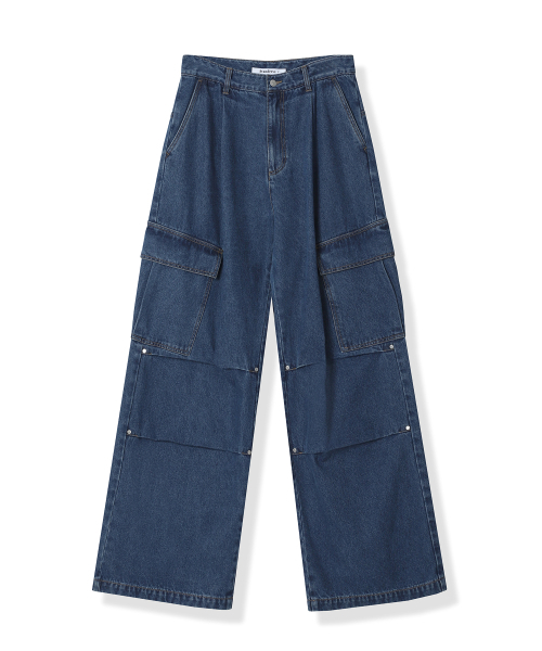 AVANDRESS(アバンドレス )の「Side Big Cargo Pants BLUE(デニムパンツ・レディース・ブルー・LARGE/MEDIUM/SMALL/X-SMALL/XX-SMALL)」の15枚目の写真