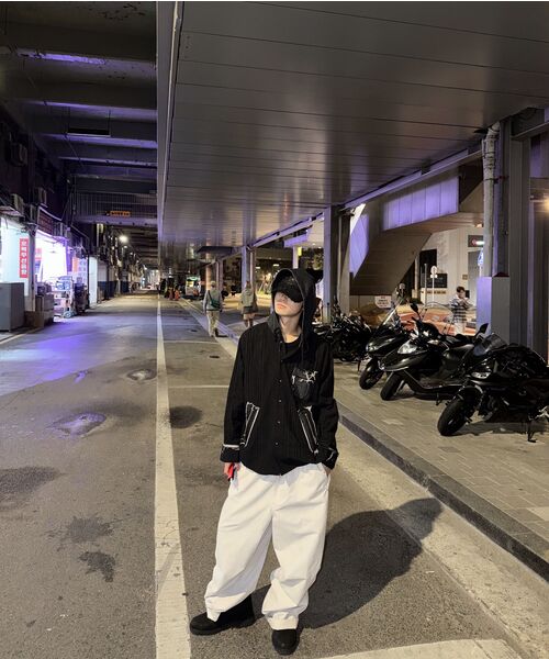 RSSC（アールエスエスシー）の「DENIM MIXED TRIMMING JACQUARD HOOD SHIRT - BLACK（シャツ/ブラウス・レディース・その他・1/2）」の8枚目の写真