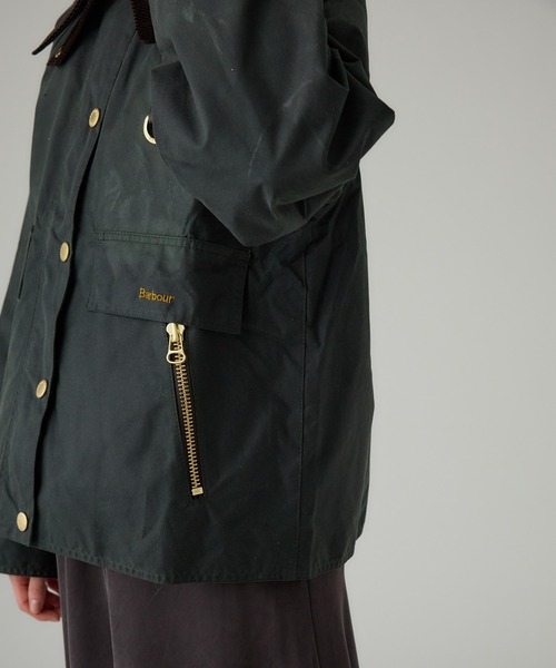Barbour（バブアー）の「【Barbour】CATTON WAX JACKET（ミリタリージャケット・レディース・オリーブ/ブラック・FREE）」の19枚目の写真