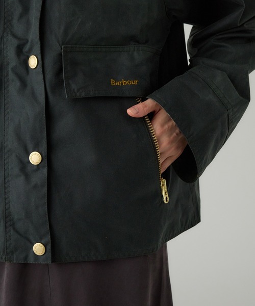 Barbour（バブアー）の「【Barbour】CATTON WAX JACKET（ミリタリージャケット・レディース・オリーブ/ブラック・FREE）」の20枚目の写真