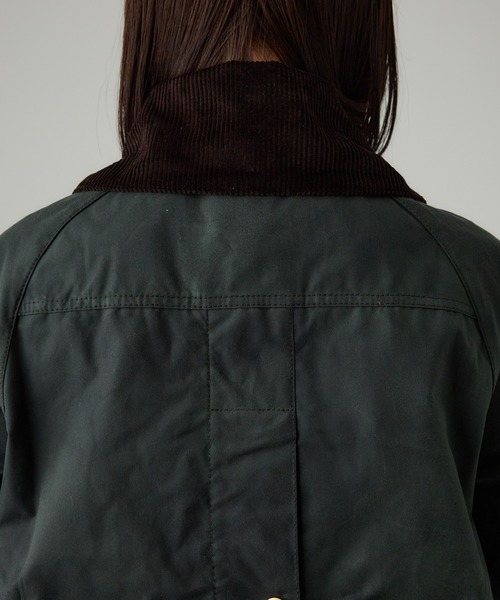Barbour（バブアー）の「【Barbour】CATTON WAX JACKET（ミリタリージャケット・レディース・オリーブ/ブラック・FREE）」の21枚目の写真