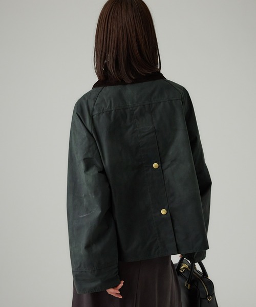 Barbour（バブアー）の「【Barbour】CATTON WAX JACKET（ミリタリージャケット・レディース・オリーブ/ブラック・FREE）」の5枚目の写真