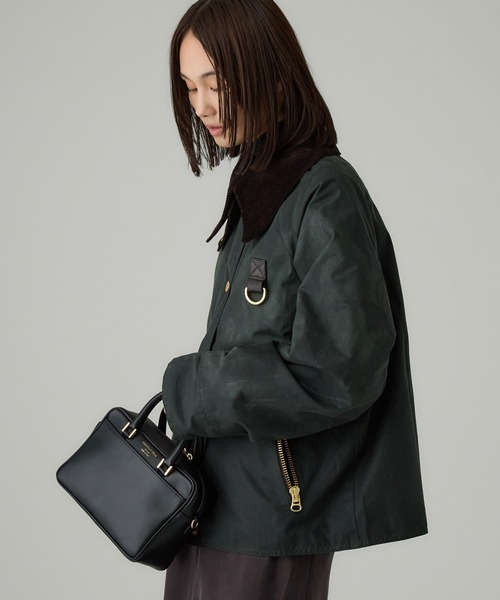 Barbour（バブアー）の「【Barbour】CATTON WAX JACKET（ミリタリージャケット・レディース・オリーブ/ブラック・FREE）」の6枚目の写真