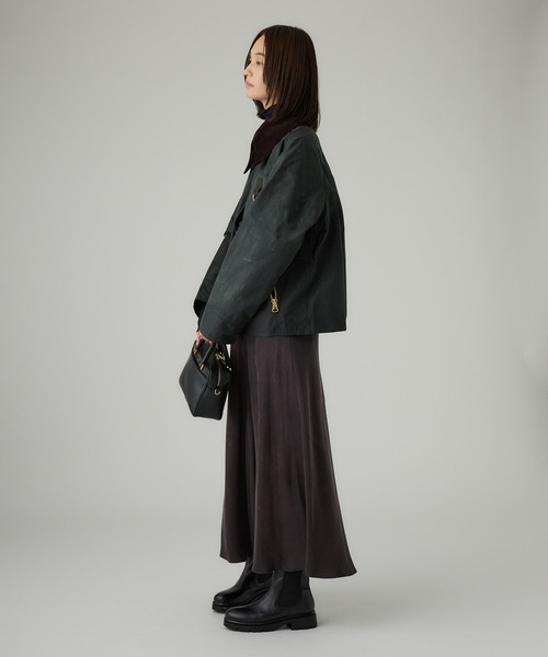 Barbour（バブアー）の「【Barbour】CATTON WAX JACKET（ミリタリージャケット・レディース・オリーブ/ブラック・FREE）」の9枚目の写真