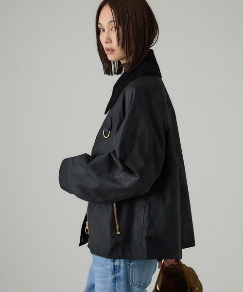 Barbour（バブアー）の「【Barbour】CATTON WAX JACKET（ミリタリージャケット・レディース・オリーブ/ブラック・FREE）」の10枚目の写真
