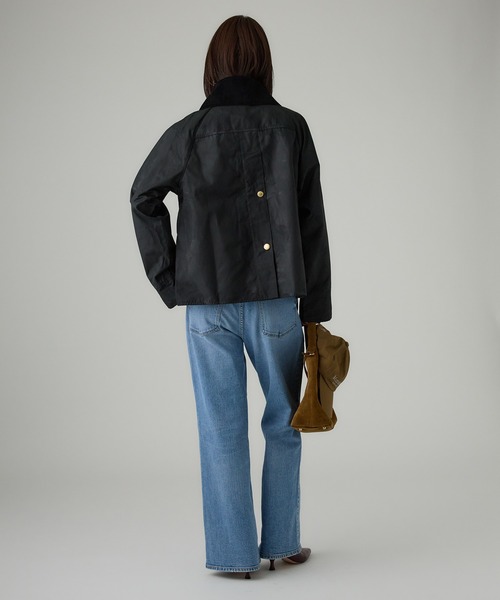 Barbour（バブアー）の「【Barbour】CATTON WAX JACKET（ミリタリージャケット・レディース・オリーブ/ブラック・FREE）」の14枚目の写真