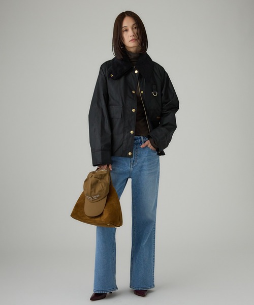 Barbour（バブアー）の「【Barbour】CATTON WAX JACKET（ミリタリージャケット・レディース・オリーブ/ブラック・FREE）」の12枚目の写真