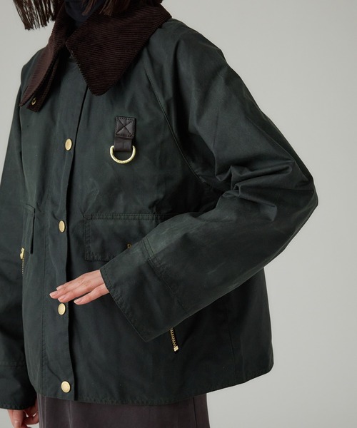 Barbour（バブアー）の「【Barbour】CATTON WAX JACKET（ミリタリージャケット・レディース・オリーブ/ブラック・FREE）」の18枚目の写真