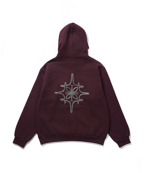 GAKKAI UNIONS（ガッカイユニオンズ）の「ポスターチェーンフードティーバーガンディ（パーカー・レディース・その他・SMALL/MEDIUM/LARGE/X-LARGE）」の3枚目の写真