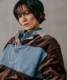 LEPSIM | ベロア切り替えラガープルオーバー　621351(Tシャツ/カットソー)