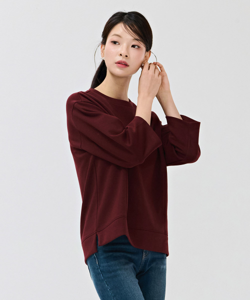CHASECULT(チェイスカルト)の「レディース刺繍ポイント7部Tシャツ-DERG5161B0R(Tシャツ/カットソー・レディース・バーガンディー・90/85)」の4枚目の写真