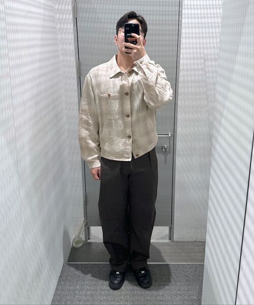 INSILENCE(インサイロンス)の「リネンチェックジャケット ベージュチェック(その他アウター・レディース・その他・SMALL/MEDIUM/LARGE)」の8枚目の写真