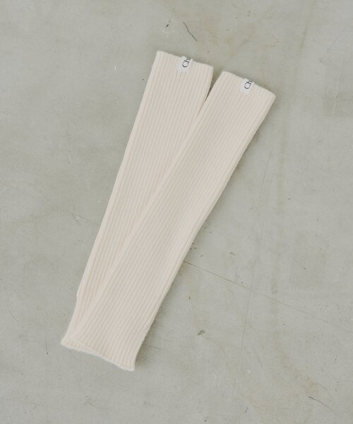 Chico（チコ）の「ネーム付きリブレッグウォーマー（レッグウォーマー・レディース・ブラウン/アイボリー/グレー・FREE）」の2枚目の写真