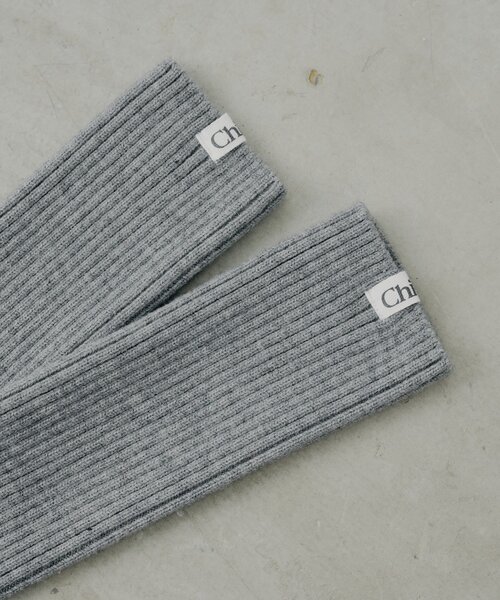 Chico（チコ）の「ネーム付きリブレッグウォーマー（レッグウォーマー・レディース・ブラウン/アイボリー/グレー・FREE）」の7枚目の写真