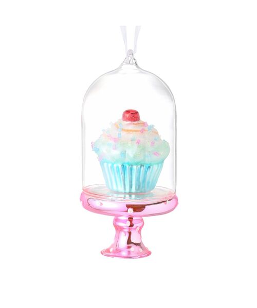 ガラスオーナメント　カップケーキ セール】ガラスオーナメント カップケーキ（インテリア雑貨
