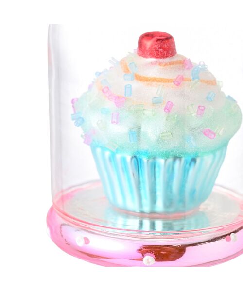ガラスオーナメント　カップケーキ セール】ガラスオーナメント カップケーキ（インテリア雑貨