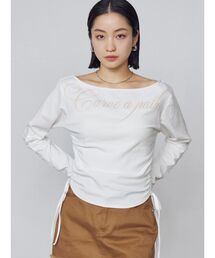 EMODA | ワイドネックサイドストリングトップス(Tシャツ/カットソー)