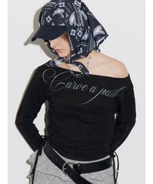 EMODA | ワイドネックサイドストリングトップス(Tシャツ/カットソー)