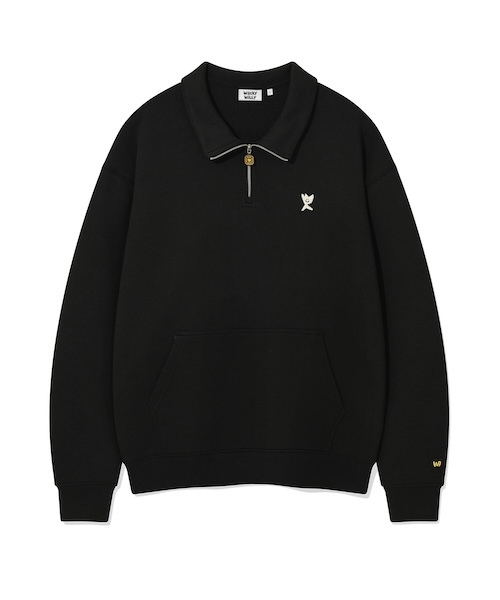 BASIC LOGO HALF-ZIP-UP SWEATSHIRT（スウェット）｜Wacky WiLLy