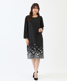 Ameri（アメリ）の「【AMERI/アメリ】FLORA EMBROIDERY MESH DRESS 