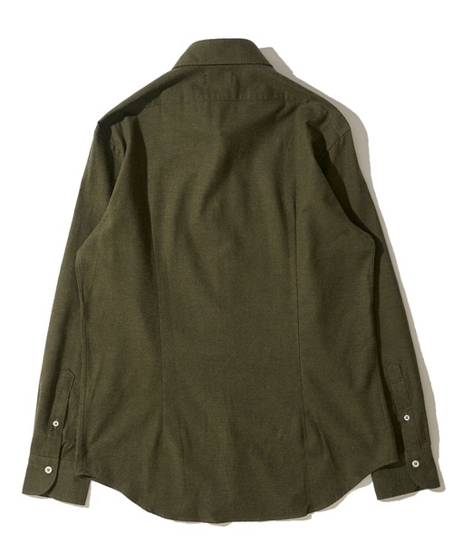 TETE HOMME(テットオム)の「【WEB限定】ライトフランネル ホリゾンタルカラーシャツ(シャツ/ブラウス・メンズ・ホワイト/オレンジ/ベージュ/チャコールグレー/カーキ・MEDIUM/LARGE/X-LARGE)」の12枚目の写真