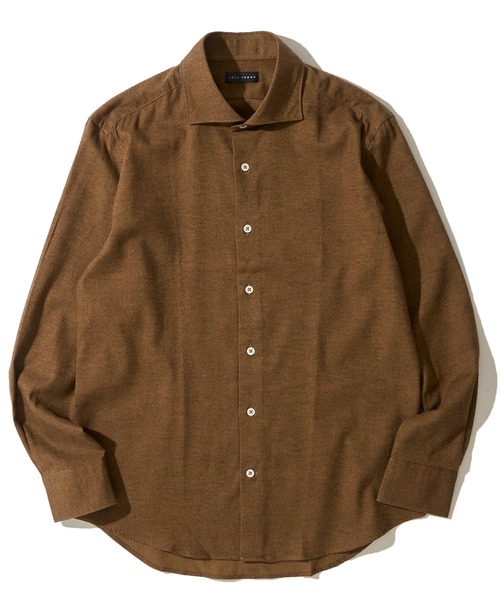 TETE HOMME(テットオム)の「【WEB限定】ライトフランネル ホリゾンタルカラーシャツ(シャツ/ブラウス・メンズ・ホワイト/オレンジ/ベージュ/チャコールグレー/カーキ・MEDIUM/LARGE/X-LARGE)」の15枚目の写真