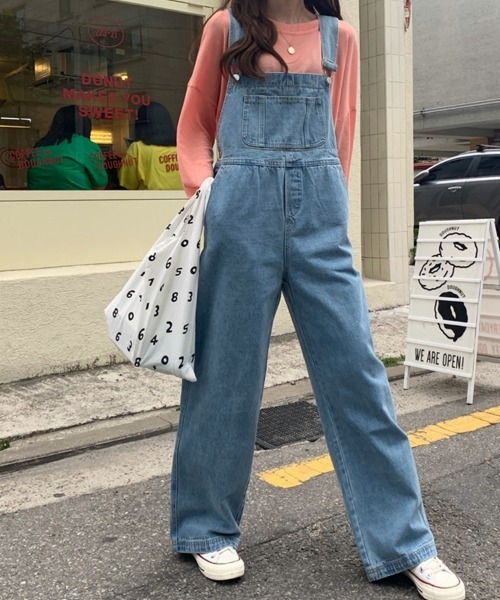 Flugge(フラッジー)の「デニムオーバーオール(サロペット/オーバーオール・レディース・ライトブルー/ブルー・LARGE/MEDIUM)」の8枚目の写真