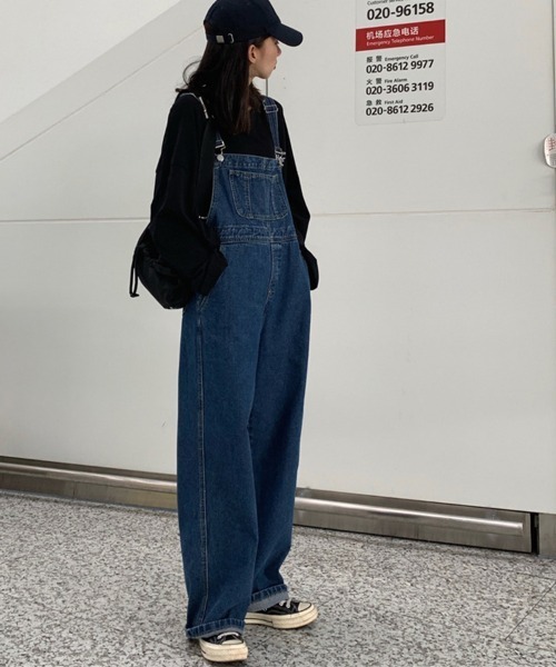 Flugge(フラッジー)の「デニムオーバーオール(サロペット/オーバーオール・レディース・ライトブルー/ブルー・LARGE/MEDIUM)」の10枚目の写真
