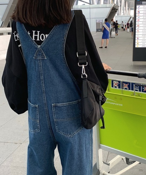Flugge(フラッジー)の「デニムオーバーオール(サロペット/オーバーオール・レディース・ライトブルー/ブルー・LARGE/MEDIUM)」の6枚目の写真