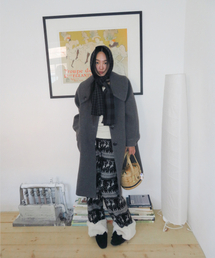 FUN FROM FUN（ファンフロムファン）の「Sailor Collar Overfit Coat, Grey（チェスターコート）」