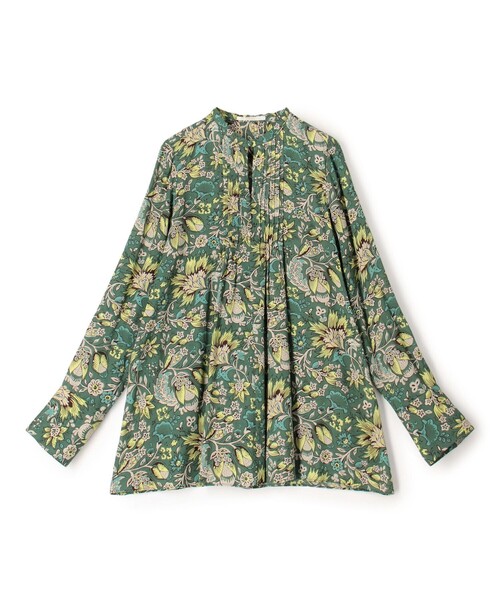 レーヨンプリント ピンタックブラウス（シャツ/ブラウス）｜SOULEIADO