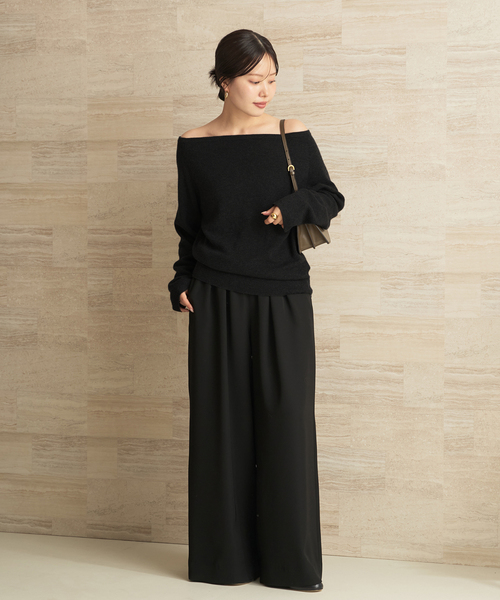 Plage off shoulder slit ニット plage（プラージュ）の「Off shoulder slit ニット（ニット/セーター