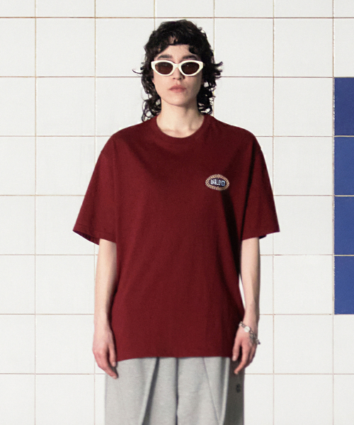 UNALLOYED(アナロイド)の「シンボルロゴTシャツ / バーガンディ(Tシャツ/カットソー・メンズ・その他・SMALL/MEDIUM/LARGE)」の3枚目の写真