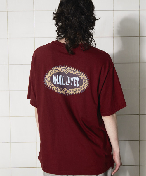 UNALLOYED(アナロイド)の「シンボルロゴTシャツ / バーガンディ(Tシャツ/カットソー・メンズ・その他・SMALL/MEDIUM/LARGE)」の7枚目の写真