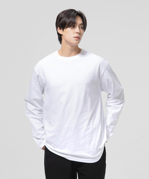 GRANFINNY(グランフィニ)の「ベーシックロングスリーブ - ホワイト(Tシャツ/カットソー・レディース・ホワイト・LARGE/X-LARGE/MEDIUM)」の3枚目の写真