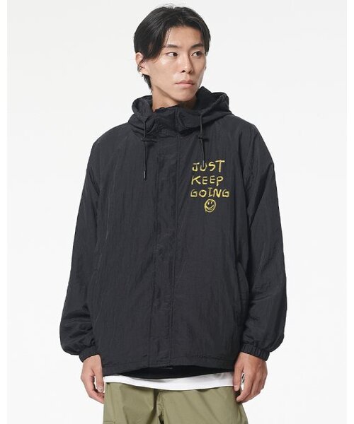 ARTISTWEAR（アーティストウェア）の「[ATW] キープゴーイング フードパーカー（ナイロンジャケット・レディース・ブラック・2XL/LARGE/MEDIUM/X-LARGE）」の8枚目の写真
